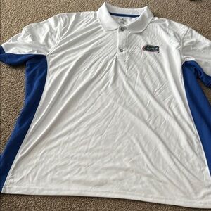 White and Blue Polo Shirt